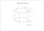 SIMPLIHOME Monet Industrial 17 inch Wide Metal End Table in Black for the Living Room and Bedroom