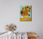 Wieco Art Sunflower by Vincent Van Gogh Oil Paintings Reproduction Modern Floral Giclee Canvas Prints Artwork Flowers Pictures on Canvas Wall Art for Home and office Decorations