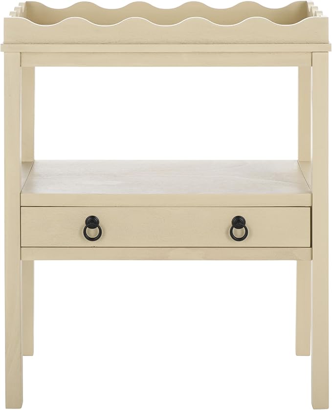 SAFAVIEH Home Collection Darlyn Sand 1-Drawer Rectangle Accent Table