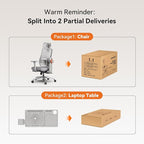 Newtral Best Ergonomic Office Chair with Adaptive Lumbar Support, Laptop Tray, Home Office Desk Chair with 4D Armrest & 5D Headrest, High Back Swivel Desk Computer Chair with Footrest