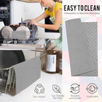 Morigins Wholesale Swedish Dish Cloths - 6 Pack Reusable Compostable Kitchen Cloth,Cellulose Sponge Dish Cloths Dish Towel Set (Grey)