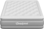 Beautyrest Skyrise Full Size Air Mattress with Coil Beam Construction, Edge Support with External Pump and Puncture Resistant Vinyl for Guests and Camping