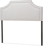 Maykoosh Eclectic Elegance Allure Modern and Contemporary Fabric Upholstered Headboard, Nailded Trim Head Board
