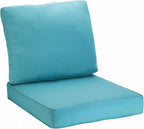 JMGBird Outdoor Chair Cushion Set, Deep Seat Patio Furniture Cushion 24"x24" Outdoor Cushions for Patio Furniture