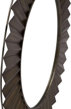 Household Essentials Round Decorative Sunburst Wall Mirror, Bronze