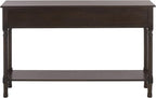 SAFAVIEH Home Collection - Peyton Dark Chocolate Console Table with 3 Drawers and 1 Shelf, Farmhouse Accent Entryway Table (CNS5705E)