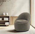 360° Swivel Accent Chair, Mid-Century Modern Chair with Hidden Storge, Small Swivel Chair with Arms for Living Room/Office-Green