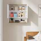 Bathroom Wall Cabinet, Medicine Cabinet with Louvered Doors & Adjustable Shelf, Over The Toilet Storage Cabinet for Laundry Room & Kitchen & Living Room