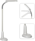 OttLite Standing Floor Lamp with Adjustable Neck, Craft Plus - 24w Gooseneck Floor Lamp for Bright Natural Daylight - Modern Home Decor, for Living Room, Sewing, Reading, Bedroom & Office