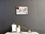 Wieco Art Framed Canvas Wall Art Wassily Kandinsky Composition VIII Picture Print of Abstract Famous Paintings Canvas Prints for Living Room Home Decor Wall Decorations