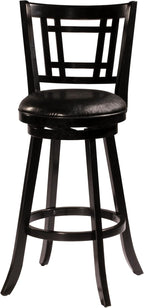 Hillsdale Fairfox 30.5" Wood Swivel Bar Height Stool, Black
