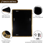 ANDY STAR Gold Bathroom Mirror, 30x36 Brushed Brass Rectangle Mirror for Bathroom, Modern Rectangular Wall Mounted Mirror for Vanity, Crafted of Stainless Steel Metal Frame…