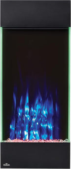 Napoleon Allure 38 inch Vertical Wall Mount Electric Fireplace - Black, NEFVC38H