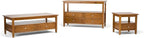 SIMPLIHOME Warm Shaker Console Table - 48 Inch Wide Solid Wood Sofa Table in Light Golden Brown, Transitional Storage for Living Room with 4 Drawers, Open Shelf, and Brushed Nickel Knobs