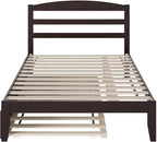 AFI, Warren Full Platform Bed with Twin Trundle, Espresso