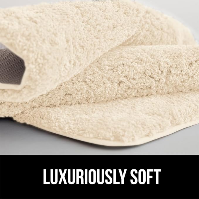 GORILLA GRIP Bathroom Rugs, 36x24, Ultra Soft Absorbent Mat, Thick Plush Bath Rug, Machine Washable, Microfiber Quick Dry, Mats for Shower, Bathtub and Floor, Home Decor Accessories, Ivory