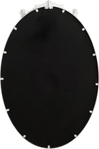 Kate and Laurel Arendahl Traditional Vertical Oval Wall Mirror, 24 x 36, Antique White, Vintage Glam Baroque-Inspired Round Bathroom Vanity Mirror with Ornate Crown