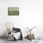 Wieco Art Orchard with Blossoming Apricot Trees Giclee Canvas Prints Wall Art of Van Gogh Famous Oil Paintings Reproduction Modern Classic Flowers Landscape Pictures Artwork for Home Decoration