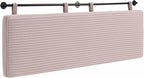 UEV King Headboard Only, Wall Mounted Hanging Upholstered Bed Head Board, Modern Vertical Channel Design of Fine Flannel, Elegant Pink Fluted Headboard for Bedroom (Pink, King Size)