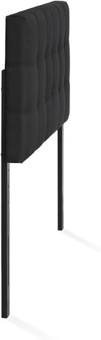 FURINNO Roanne Tufted Headboard, Twin, Black