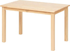 Kids Wood Table, Rectangle, 24in x 36in, Kids Furniture, Natural