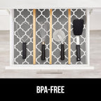 GORILLA GRIP DripGuard Shelf Liner, Non Adhesive Drawer and Kitchen Cabinet Protector, 24x240 Inch, Slip Resistant BPA Free Smooth Surface Plastic Liners for Cabinets, Bathrooms, Closets, White Gray