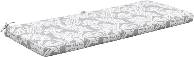 Tommy Bahama Bench Cushion, 50" X 19" X 2.5", Tropical Chrome