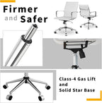 Chair, Desk Computer Chair ，with Armrests ，Ergonomic Office Chair for Home and Office, 17.32 x 22.83 x 35.43 inches, Multiple Colors (White)