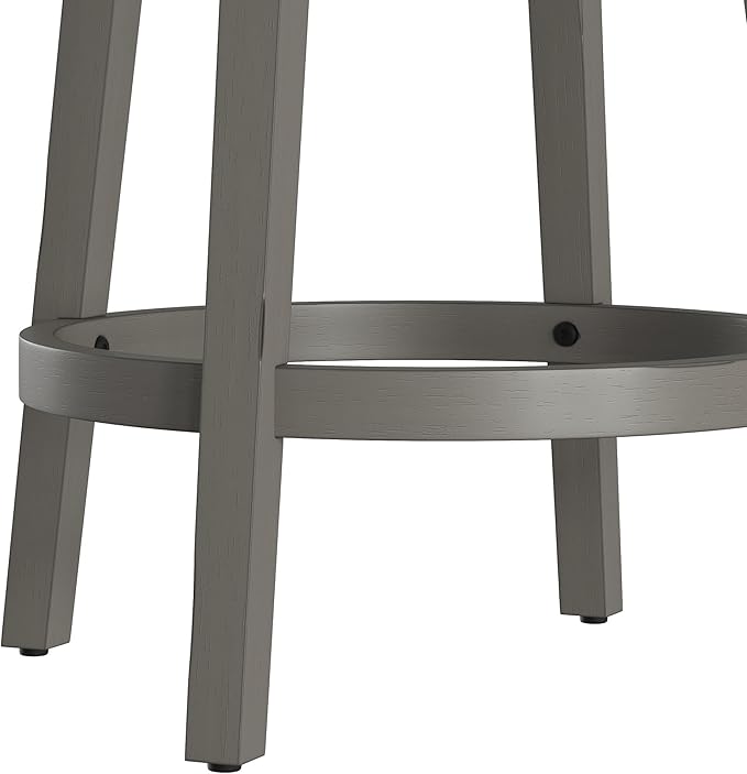 Hillsdale Clarion Swivel Counter Height Stool, Distressed Gray