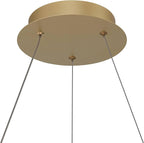 Possini Euro Design Cafferty Soft Sanded Gold Ring Pendant Lighting 23 1/2" Wide Modern Dimmable LED Fixture for Dining Room House Home Foyer Kitchen Island Entryway Bedroom Living High Ceilings