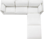 CHITA Luxury Oversized 114" L-Shaped Sectional Sofa Couch, Premium Down Filled Cloud Modular Sectional with 2 Storage Ottomans, FSC Certified, 5 Seat for Living Room, Cream