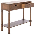 SAFAVIEH Home Collection Landers Brown 2-Drawer Console Table CNS5710C