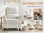 Recliner Chair for Living Room, Modern Reclining Sofa Home Theater Seating with Upholstered Push Back, Mid-Century Reclining Armchair with Lumbar Support, Bedroom, Reading Nook, Office, Set of 2