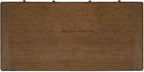 Liberty Furniture Carolina Park Jr Executive Desk with Keyboard Tray, Locking File Storage for Home Office- Amber Brown Oak Wood