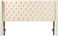 VEVOR Headboard, King Size Headboard with Adjustable Height, Comfortable Diamond Tufted for King Size Bed, W84.1 x H (54.33-60.24) x D 8.27 in, Ideal for Bedroom, Hotel, Homestay, Dormitory, Cream