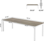 Tribesigns 78.7 Inches Extra Long Computer Desk 2 Person Desk, Double Long Desk, Workstaion for Home Office, Oak+White