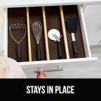 GORILLA GRIP powerGRIP Drawer Shelf and Cabinet Liner, Thick Strong Hold, Non-Adhesive Liners Protect Kitchen Cabinets and Cupboard, Bathroom Drawers, Easy Install, Breathable Mat, 20" x10', Chocolate