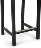 Amazon Basics Wooden Bar Stool with Backrest 24", Black, 1 Unit