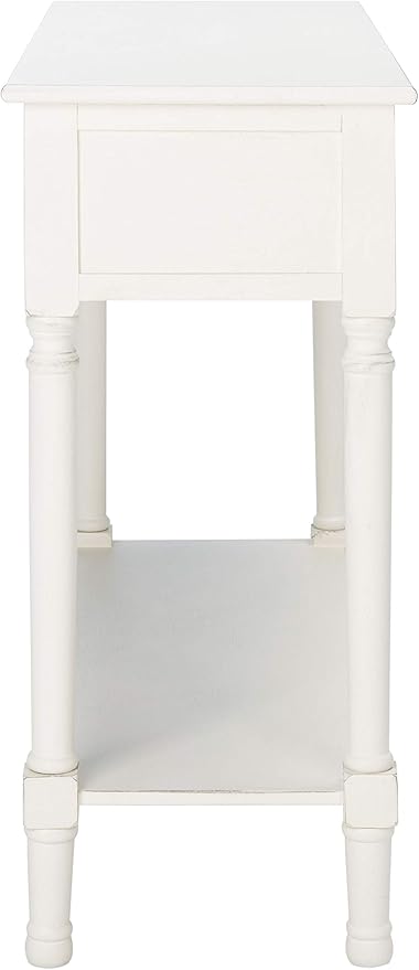 SAFAVIEH Home Collection Landers Distressed White 2-Drawer Console Table CNS5710A