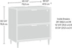 Sauder Clifford Place Lateral File, Grand Walnut finish
