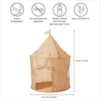 3 Sprouts Kids Play Tent - Sustainable Recycled Fabric – Fun Spacious Childs Playhouse for Indoor Games for Boys & Girls - Durable Fort Pop Up House for Toddlers & Children Age 3-10 - Terrazzo Clay