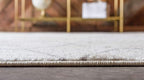Unique Loom Trellis Frieze Collection Area Rug - Geometric (4' 1" x 6' 1", Ivory/ Gray)