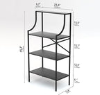 Console Table, entryway Table 4-Tier Sofa Table with Storage Shelves, Couch Table Behind Sofa, Standing Bakers Rack