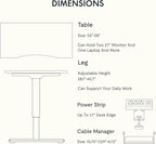 FLEXISPOT EN2 Whole-Piece Bamboo Standing Desk Clamp Power Strip, 55 x 28 Electric Stand Up Height Adjustable Desk with Cable Management (Grey Frame + 55" Bamboo Top, 2 Packages)