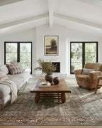 Loloi Amber Lewis Georgie Collection GER-07 Moss/Salmon 10'-0" x 14'-0", .19" Pile Height, Area Rug