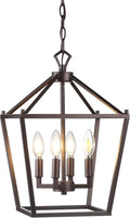 JONATHAN Y JYL7436A Pagoda Lantern Dimmable Adjustable Metal LED Pendant Classic Traditional Farmhouse Dining Room Living Room Kitchen Foyer Bedroom Hallway, 12 in, Oil Rubbed Bronze