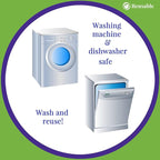 Swedish Dishcloth Cellulose Sponge Cloth, Absorbent, Reusable, Eco-Friendly, Set of 8