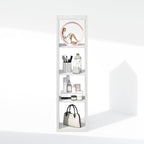 Furinno Cubic Closet Organizers and Storage, 4-Cube Closet Organizer, Open Shelf Closet Storage, Extra Thick Frame for Wardrobe, Bedroom, Living Room, White