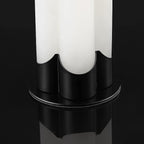 SAFAVIEH Couture Lighting Collection Chavez Alabaster/Black 28-inch Bedroom Living Room Home Office Desk Nightstand Table Lamp (LED Bulb Included)