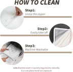 Cloud Couch Modular Sectional Sofa with Storage Ottomans,160.6" Down Filled 6 Seater Convertible Sectional Sofas,V Shaped White Couch for Living Room,Covers Washable&Replaceable
